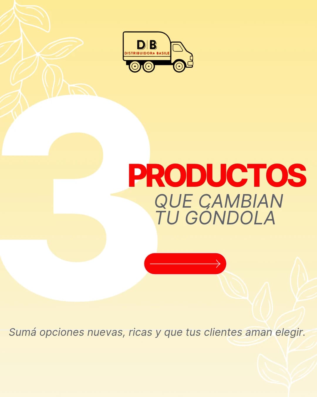 Carrusel de Distribuidora Basile: «3 productos que cambian tu góndola»