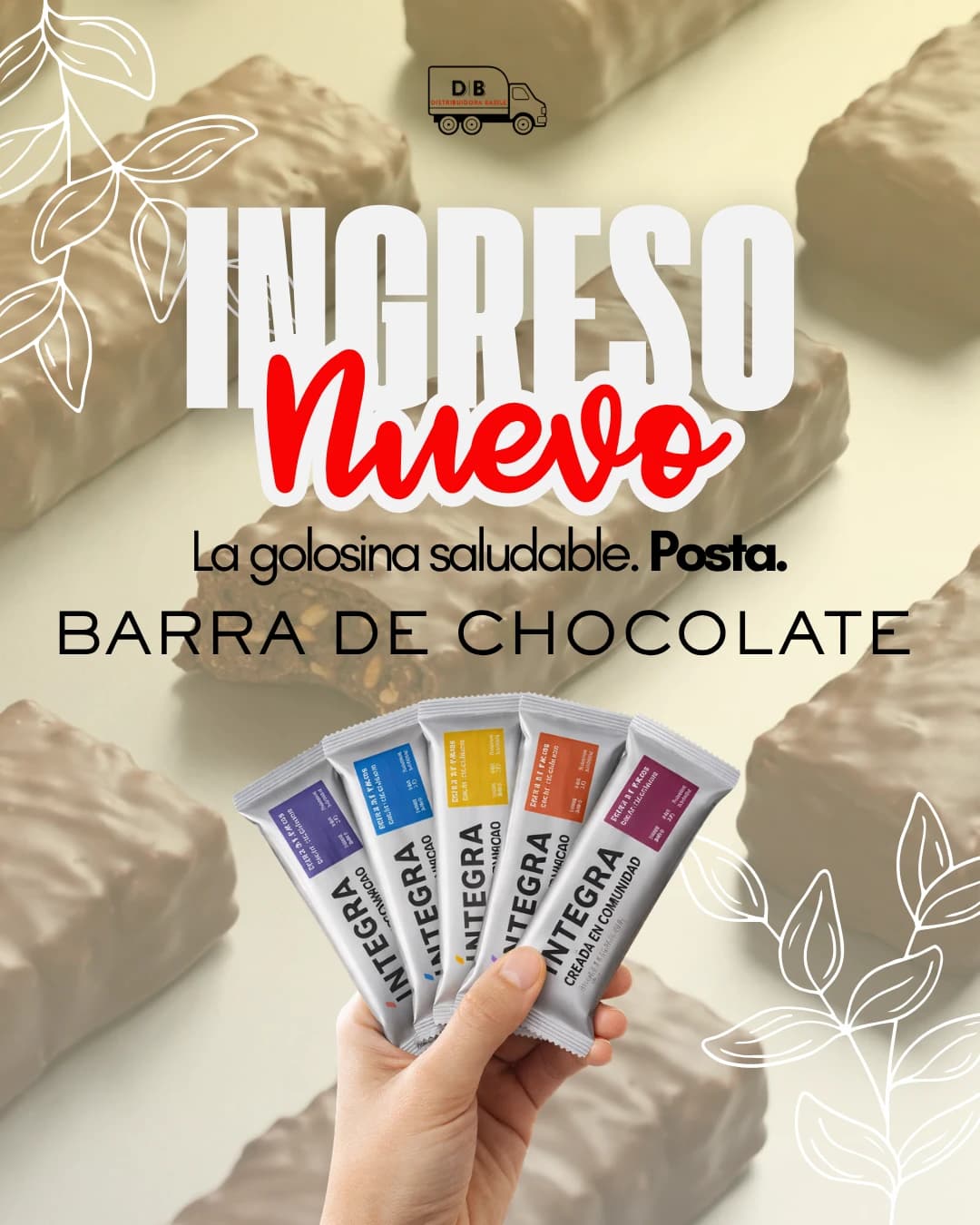 Carrusel de Distribuidora Basile: «Ingreso nuevo», barras de chocolate Integra