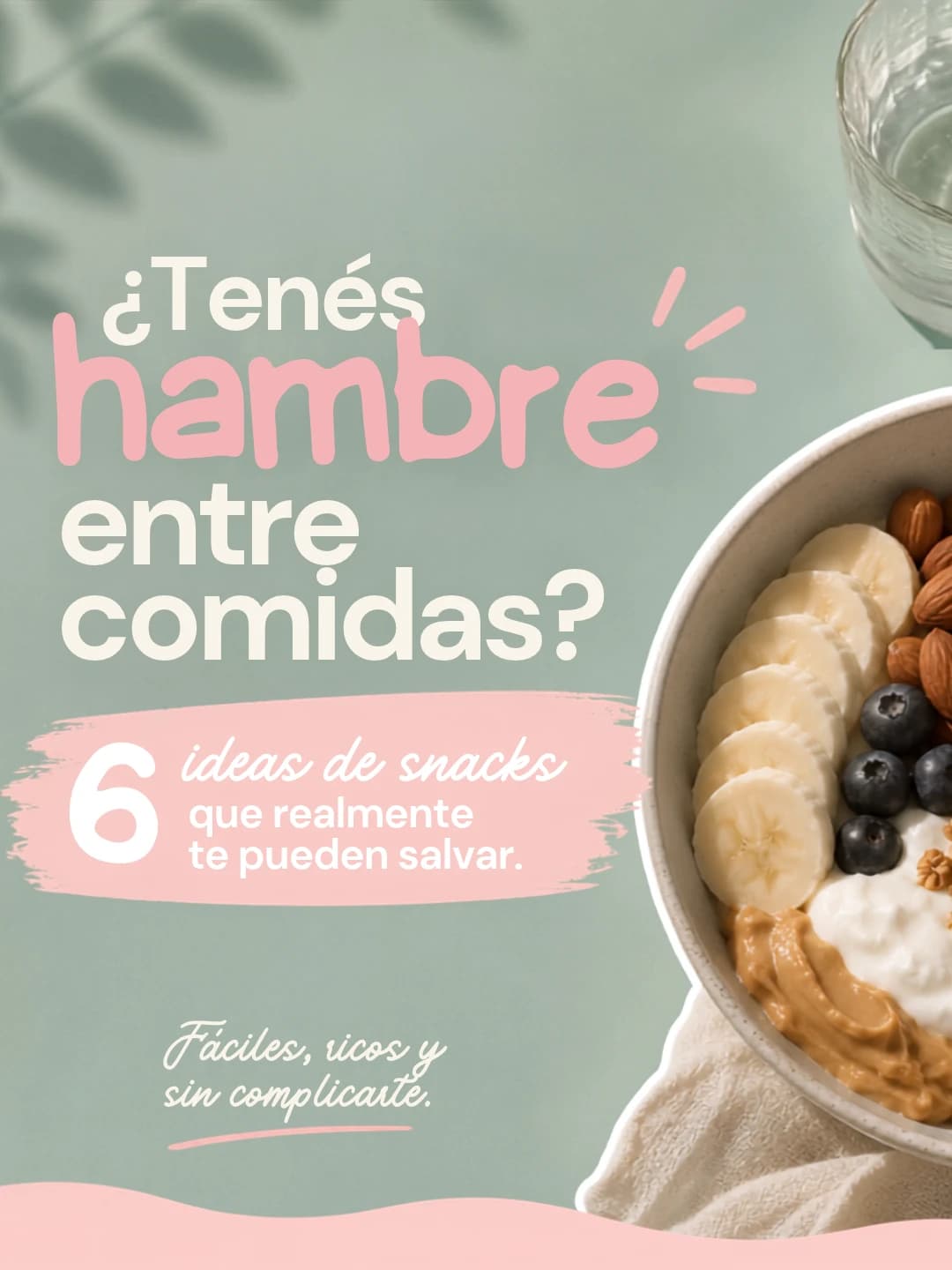 Carrusel de Caro: «¿Tenés hambre entre comidas? 6 ideas de snacks que realmente te pueden salvar»
