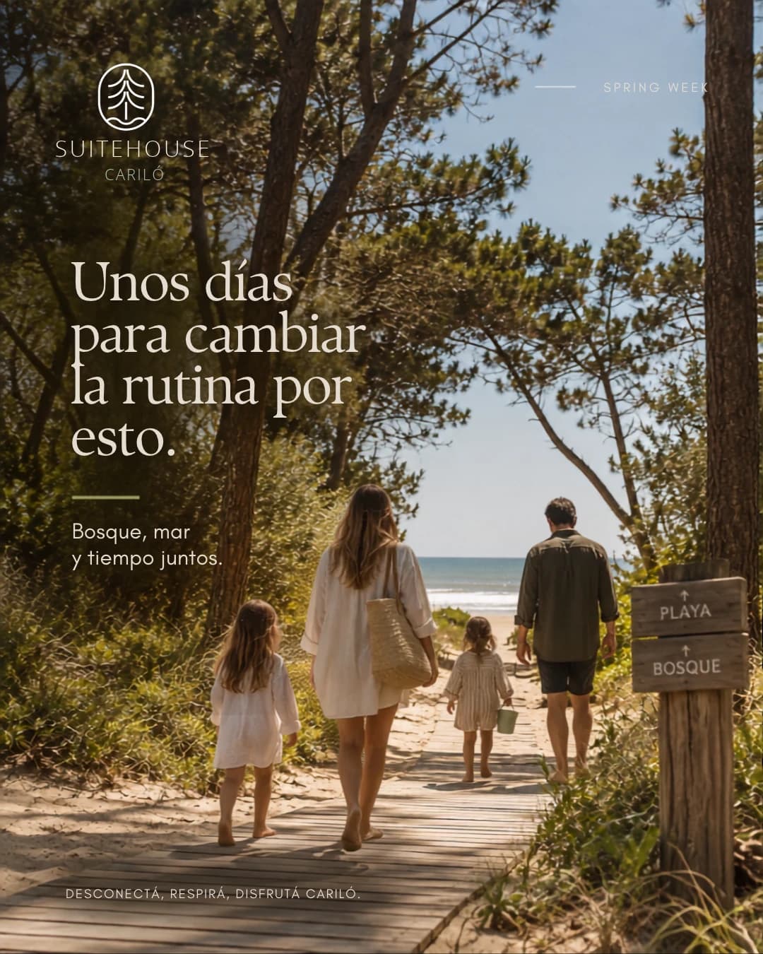 Publicación de Suite House Cariló: «Unos días para cambiar la rutina por esto»